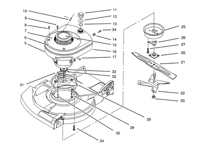 Part Location Diagram of 47-2480 Lawn Boy STOP-ROPE